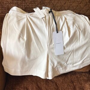 Varley Women's High Waist Cream Shorts